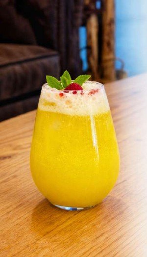 Peach Freeze servido