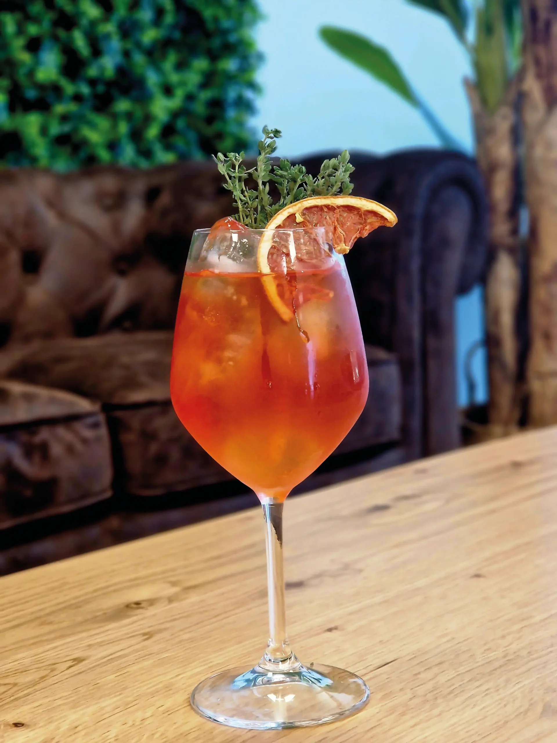 Cocktail final de Mediterránea Spritz
